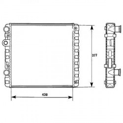Radiateur refroidissement du moteur VolksWagen Polo 99-01