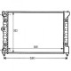 Radiateur refroidissement du moteur VolksWagen Polo Caddy / Variant 95-04 Start Start Start Seat Ibiza / Cordoba 93-96 Seat Ibiz