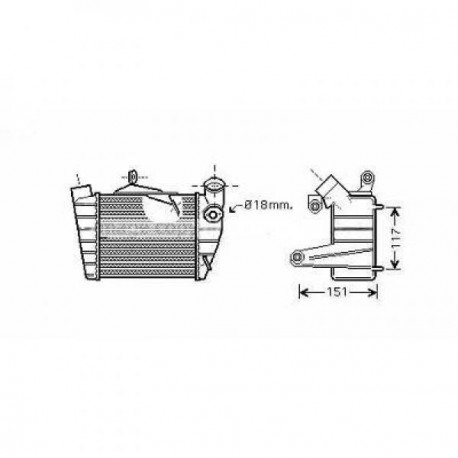 Radiateur Air FABIA00-03 183x191x64