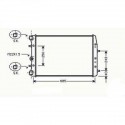 Radiateur refroidissement du moteur VolksWagen Polo 01-05 Start Start Start Start Skoda Fabia 04-07 (3 / 4 / 5 portes) Skoda Fab