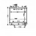 Radiateur eau ALTO02-06 348x360x33