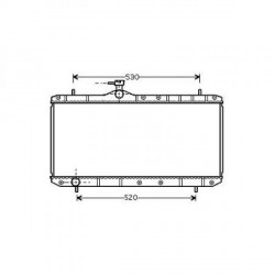 Radiateur refroidissement du moteur Suzuki Liana 01-07