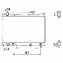 Radiateur refroidissement du moteur Suzuki Vitara 88-98
