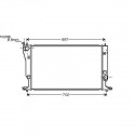 Radiateur eau AVENSIS05- 623x413x36