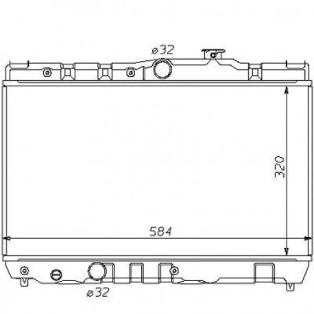 Radiateur refroidissement du moteur Toyota Corolla Liftback 87-92