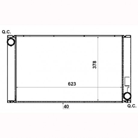 Radiateur refroidissement du moteur BMW E60 03-07 (Serie 5)