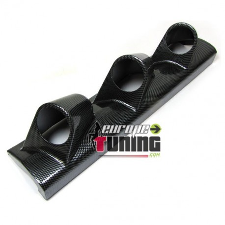 Support manometre 3 X 52mm long CARBONE (01113)