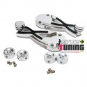 2 MANIVELLES VITRE ALUMINIUM TYPE SPIDER (01191)
