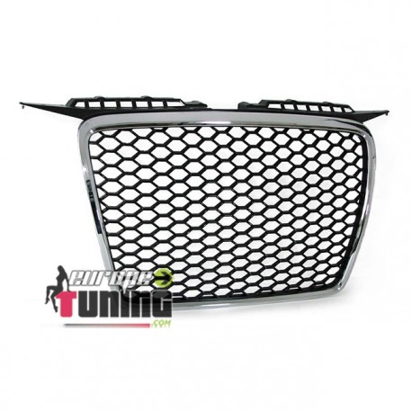 CALANDRE NOIRE CHROMEE SPORT LOOK RS AUDI A3 2005-2008 (03783)