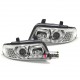 FEUX PHARES AVANTS CHROME DEVIL EYES LED AUDI A4 B5 PHASE 2 (Z02821)