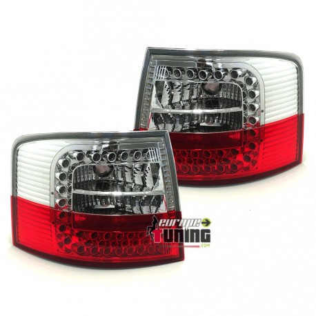 FEUX LED ROUGES CHROM A6 AVANT 98-04 (13919)