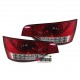 FEUX ARRIERES ROUGES CLAIRS A LED AUDI Q7 2005-2009 (14576)