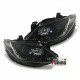 2 FEUX PHARES NOIRS DEVIL EYES PHARES LED SEAT IBIZA 6J 2008- 2012 (00739)