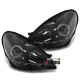 PHARES DEVIL EYES NOIRS FEUX BANDES LED MERCEDES SLK R171 (00549)