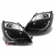 PHARES NOIRS DEVIL EYES FEUX BANDES LED FORD FIESTA MK5 2002-2008 (00884)