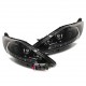 PHARES DEVIL EYES NOIRS FORD FIESTA APRES 2008 (03400)