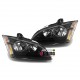 PHARES AVANTS FEUX FONDS NOIRS LIGNE SPORT FORD FOCUS II 2004-2008 (13300)