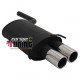 POT ECHAPPEMENT SILENCIEUX SPORT CLK W208 A208 2x90mm CUP (18274)