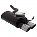 POT ECHAPPEMENT SPORT MERCEDES W201 88-93  2x76mm DRAG (18261)
