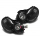 PHARES NOIRS FEUX LED DEVIL EYES MERCEDES CLK W209 A209 C209 2002-2010 (00266)