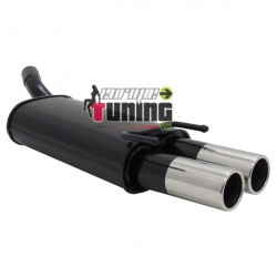 POT ECHAPPEMENT SPORT CORSA B 2x76mm OVAL  (18178)