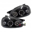 PHARES ANGEL EYES NOIRS TUNING CORSA B  (00908)
