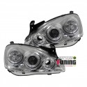 PHARES " ANGEL EYES CHROM " TUNING OPEL CORSA C (10475)