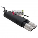 POT ECHAPPEMENT SPORT OPEL VECTRA B 2x76mm DESIGN (18465)