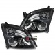 PHARES AVANTS FEUX FOND NOIR OPEL VECTRA C 2002-2005 (11256)