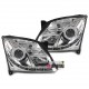 PHARES AVANTS CHROME AVEC FEUX DE JOUR LED OPEL VECTRA C 2002-2005 PH1 (02896)