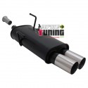 POT ECHAPPEMENT SPORT PEUGEOT 206 2x76mm (18296)
