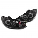 PHARES ANGEL EYES NOIRS PEUGEOT 206 (11043)
