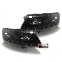 PHARES DE JOUR AU XENON AUDI A6 2004-2008 NOIRS (04181)