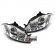 PHARES CHROMES DEVIL EYES FEUX LED SEAT LEON 1P TOLEDO 5P ALTEA 5P 2004-2009 (Z00683)