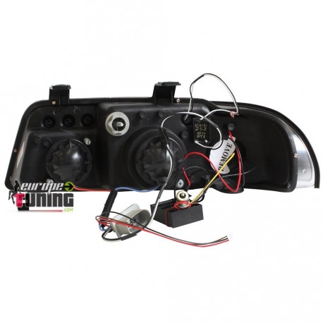 PHARES DEVIL EYES TUNING NOIRS AUDI A4 PH2 99-2001 (02163)