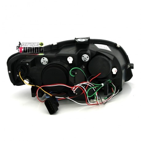 PHARES DEVIL EYES TUBE LIGHT AUDI A4 NOIRS B7 ap 2004 (02781)