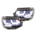 PHARES FEUX AVANTS DIURNES NOIRS VOLKSWAGEN BUS T5 APRES 2009 (04470)