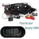 FEUX PHARES AVANTS CHROM LED DE JOUR DIURNES DRL AUDI TT 8N 1998-2006 12 PIN (Z04482)