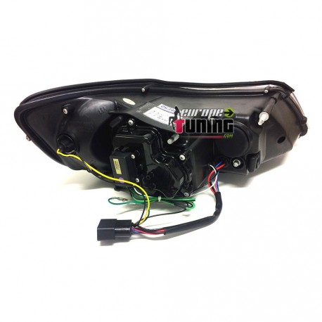 PHARES FEUX AVANTS NOIRS DEVIL EYES LED SKODA OCTAVIA MK3 (04506)