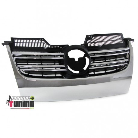CALANDRE SPORT NOIRE CHROME LOOK R32 POUR VW VOLKSWAGEN GOLF 5 GT et GTI (00523)