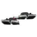 DOUBLE SORTIES ECHAPPEMENT LOOK AMG POUR MERCEDES CLASSE C W205 APRES 2014 (04581)