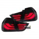 FEUX NOIRS FUMES LED BANDES CELIS BMW SERIE 3 E90 BERLINE PHASE 2 2008-2012 (03942)