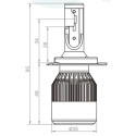 2 AMPOULES LEDS H4 36W 6000K 3800LM HOMOLOGUEES (04204)