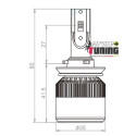 2 AMPOULES LEDS H11 36W 6000K 3800LM HOMOLOGUEES (04639)