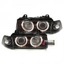 PHARES TUNING ANGEL EYES NOIRS BMW E36 + CLIGNOTANTS COUPE / CAB (03517)