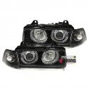 PHARES TUNING ANGEL EYES NOIRS BMW E36 + CLIGNOTANTS COUPE / CAB (03517)