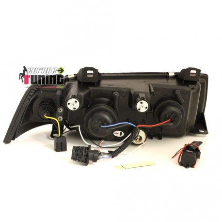 PHARES CCFL ANGEL EYES NOIRS BMW E36 COUPE / CABRIOLET (00508)