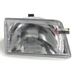 Paire De Phares Avants Angel Eyes Double Anneaux Noirs Pour Peugeot 205 (1983-1996)