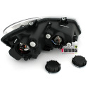 PHARES FEUX NOIRS CLIGNOTANTS LEDS DYNAMIQUES VW POLO 6R et 6C BANDE ROUGE (04679)