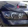 PHARES FEUX NOIRS ANGEL EYES LED CCFL BMW SERIE 3 E90 & E91 PHASES 1 05-08 (03161)